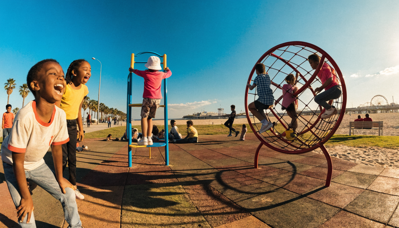 Children playing together at a playdate